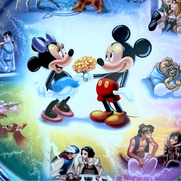 Bradford Exchange Magical Disney Moments Falling In Love Collector's Plate 3025A - Picture 2 of 9